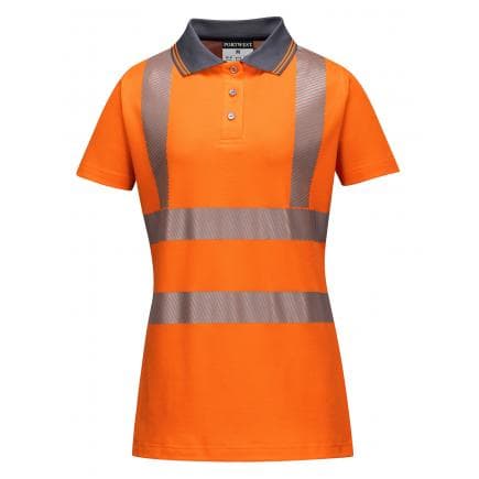 PORTWEST LW72OGYL - Polo ladies pro, orange/gris