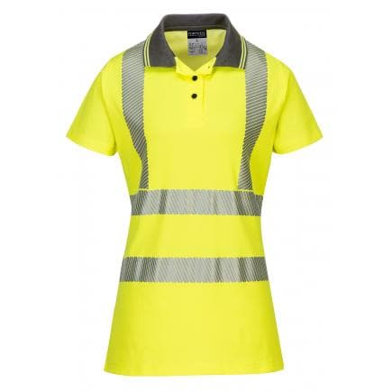 PORTWEST LW72YGYXL - Polo ladies pro, jaune/gris