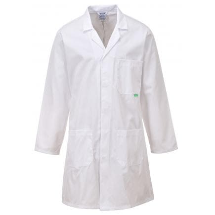 PORTWEST M852WHRM - Blouse de laboratoire antimicrobienne, blanc