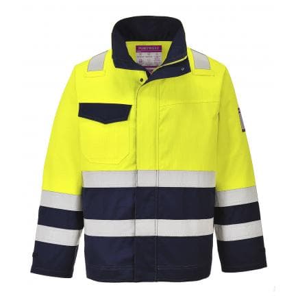 PORTWEST MV25YNRL - Veste Hi-Vis Modaflame, jaune/marine