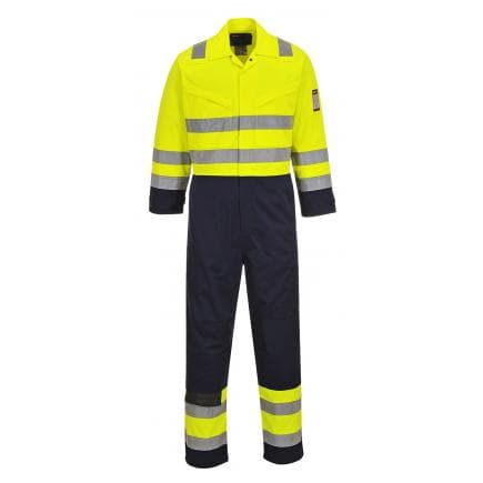 PORTWEST MV28YNRM - Combinaison HV Modaflame, jaune/marine
