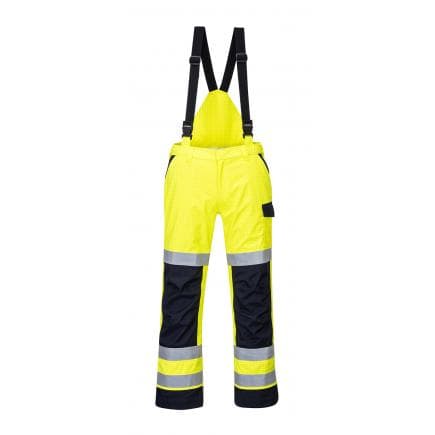 PORTWEST MV71YNRM - Pantalon de pluie multi normes Arc électrique, jaune/marine