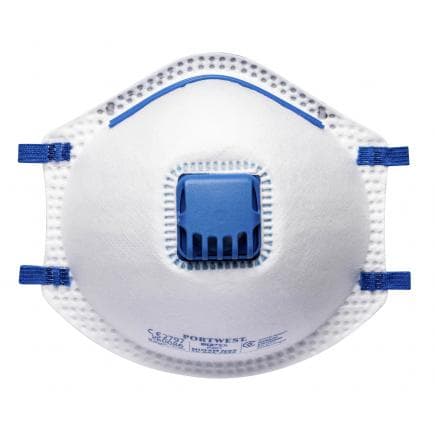 PORTWEST P201WHR - Masque FFP2 avec valve, blanc