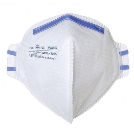 PORTWEST P250WHR - Masque pliable FFP2, blanc