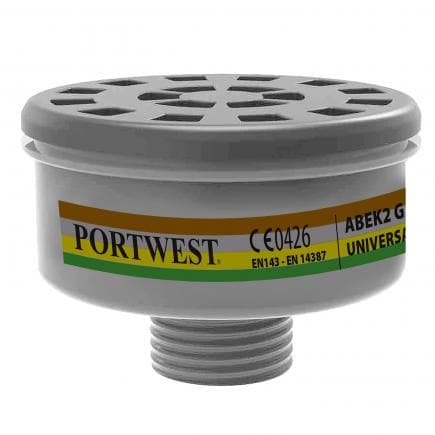 PORTWEST P926BKR - Filtre ABEK2 pas de vis universel, noir