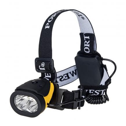 PORTWEST PA63YBR - Lampe frontale Dual Power, jaune/noir