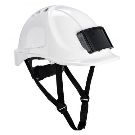 PORTWEST PB55WHR - Casque Endurance avec porte-badge, blanc