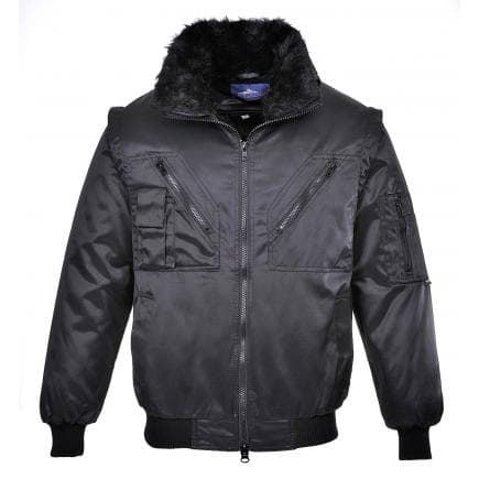 PORTWEST PJ10BKRM - Blouson Pilot, noir