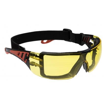 PORTWEST PS11AMR - Lunettes Tech Look Plus, ambre