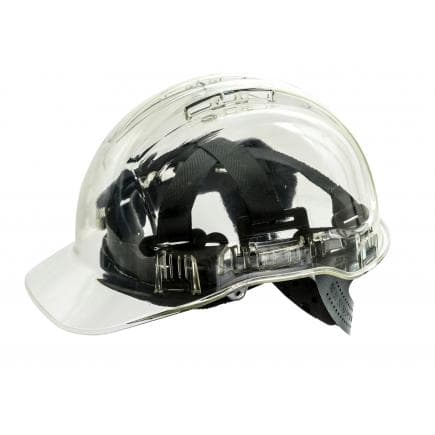 PORTWEST PV50CLR - Casque Peak View ventilé, incolore