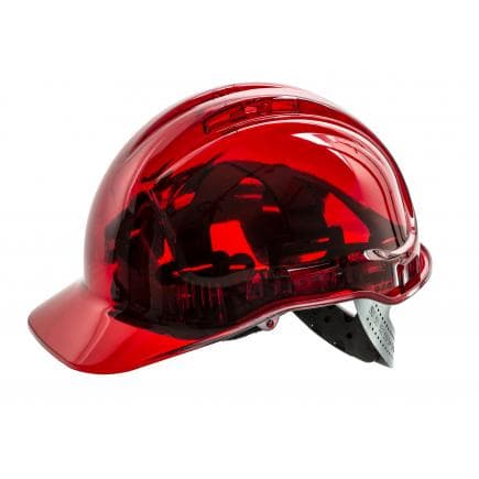 PORTWEST PV50RER - Casque Peak View ventilé, rouge