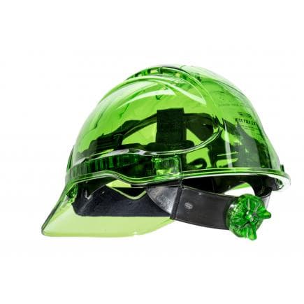PORTWEST PV60GNR - Casque ventilé Peak View à crémaillère, vert