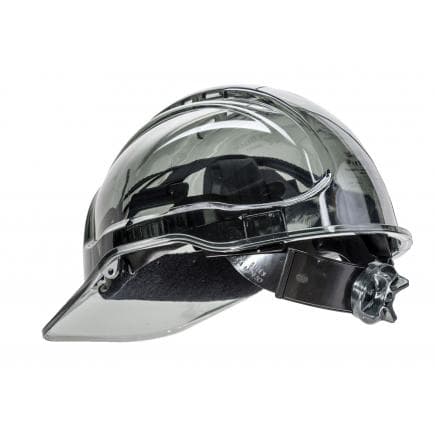 PORTWEST PV60SKR - Casque ventilé Peak View à crémaillère, fumé