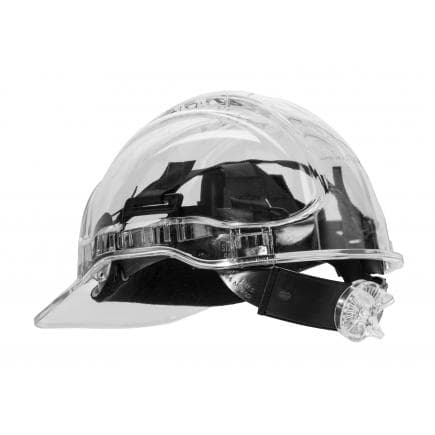 PORTWEST PV64CLR - Casque Peak View plus à crémaillère, incolore