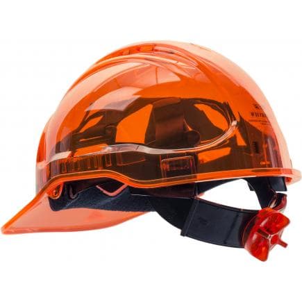 PORTWEST PV64ORR - Casque Peak View plus à crémaillère, orange