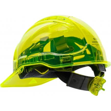 PORTWEST PV64YER - Casque Peak View plus à crémaillère, jaune