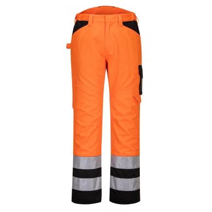 PORTWEST PW241OBR44 - Pantalon de service Hi-Vis pw2, orange/noir