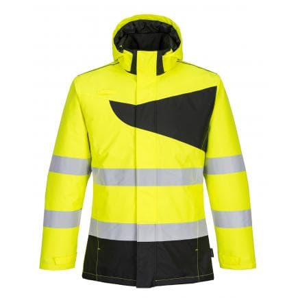 PORTWEST PW261YBRL - Parka d'hiver haute visibilité pw2, jaune/noir