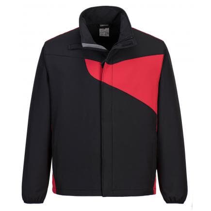 PORTWEST PW271BDRXL - Veste Softshell PW2 (2 couches), noir/rouge