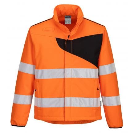 PORTWEST PW275OBRXXL - Softshell haute-visibilité PW2 (2c), orange/noir