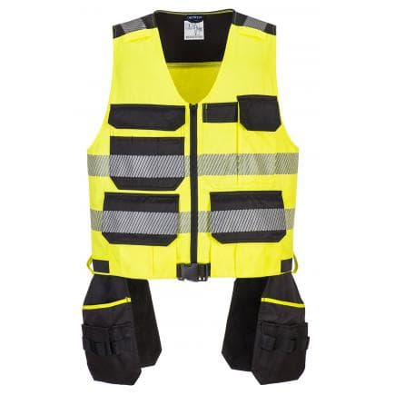 PORTWEST PW308YBRM - Gilet à outils PW3 classe 1, jaune/noir