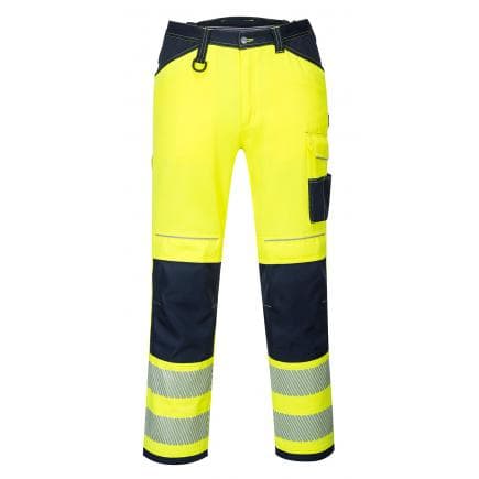 PORTWEST PW340YNR34 - Pantalon PW3 Hi-Vis work, jaune/marine