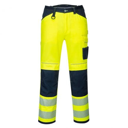 PORTWEST PW340YNS28 - Pantalon PW3 Hi-Vis work, jaune/marine sho