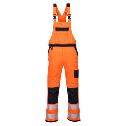 PORTWEST PW344OBRXXL - Cotte à bretelles PW3 haute-visibilité, orange/noir