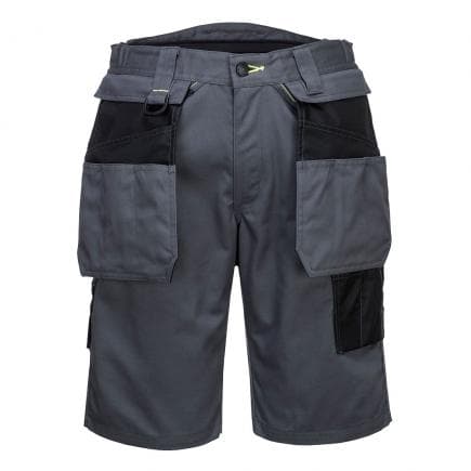 PORTWEST PW345ZBR36 - Bermuda PW3 work, gris zoom/noir