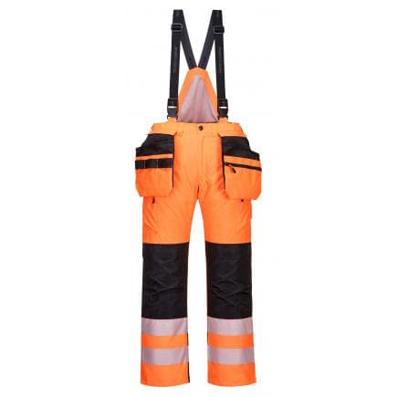 PORTWEST PW351OBRL - Pantalon d'hiver PW3 haute visibilité, orange/noir