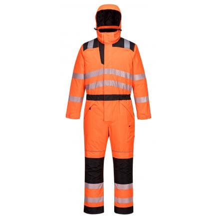 PORTWEST PW352OBRXL - Combinaison d'hiver PW3 haute visibilité, orange/noir