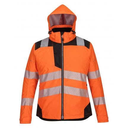 PORTWEST PW382OBRS - Parka d'hiver PW3 pour femmes, orange/noir