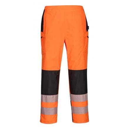 PORTWEST PW386OBRM - Pantalon de pluie PW3 Hi-Vis pour femme, orange/noir