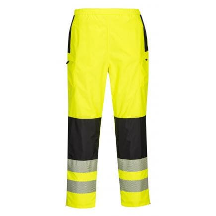 PORTWEST PW386YBRL - Pantalon de pluie PW3 Hi-Vis pour femme, jaune/noir