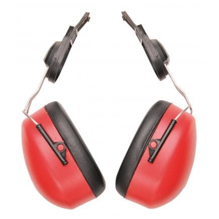 PORTWEST PW47RER - Coquilles anti-bruit Endurance Clip-on, rouge