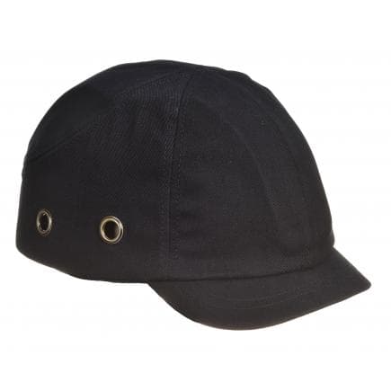 PORTWEST PW89BKR - Casquette anti-heurt visière courte, noir