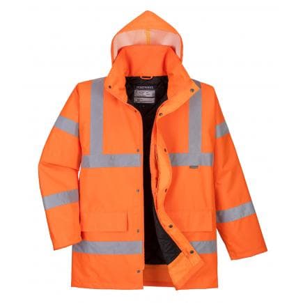PORTWEST RT30ORRL - Parka Hi-Vis traffic, orange