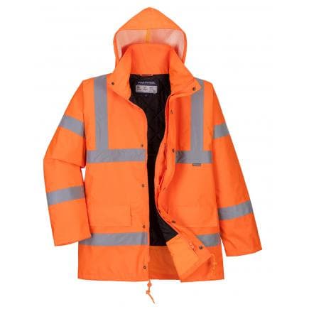 PORTWEST RT34ORRL - Parka respirante Hi-Vis RIS, orange