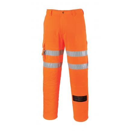 PORTWEST RT46ORTXL - Pantalon rail Combat, tall de couleur orange