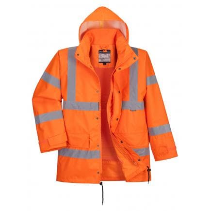 PORTWEST RT63ORRL - Parka haute-visibilité respirante interactive, orange