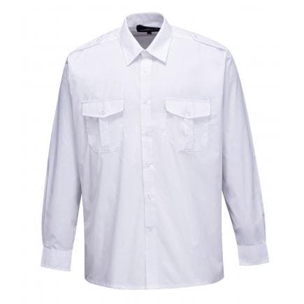PORTWEST S102WHR155 - S102 Chemise Pilote m/l, blanc