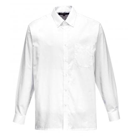PORTWEST S107WHR185 - S107 Chemise Oxford, manches longues, blanc