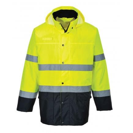 PORTWEST S166YNRL - Veste de pluie HV bicolore, jaune/marine