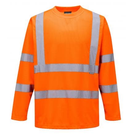 PORTWEST S178ORRL - T-shirt Hi-Vis manches longues, orange