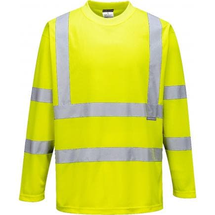 PORTWEST S178YERM - T-shirt Hi-Vis manches longues, jaune