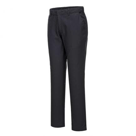 PORTWEST S232BKS28 - Pantalon chino strech coupe slim, noir short