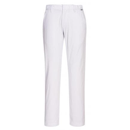 PORTWEST S232WHR42 - Pantalon chino strech coupe slim, blanc