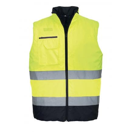PORTWEST S267YNRL - Gilet bodywarmer haute-visibilité bicolore, jaune/marine