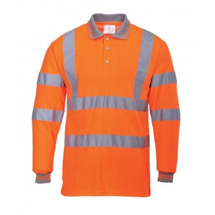 PORTWEST S277ORRXL - Polo HV manches longues, orange