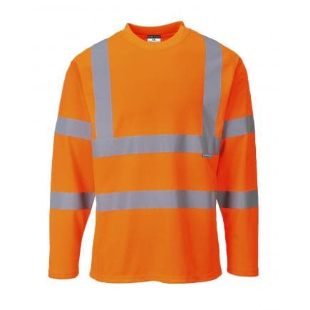 PORTWEST S278ORRM - T-shirt Hi-Vis manches longues, orange